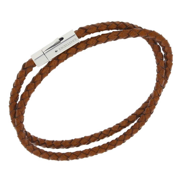 Bracelet en cuir marron