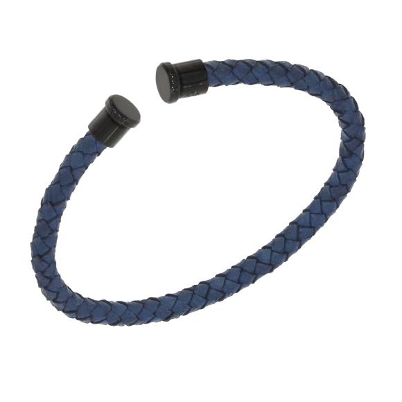 Cuir Bleu 4mm Excellence Caméléon Acier 316L B