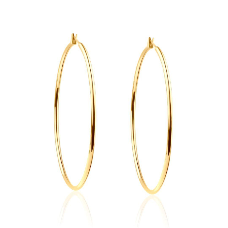 Créole Excellence Plaqué Or 18K 3Mic D/60 mm