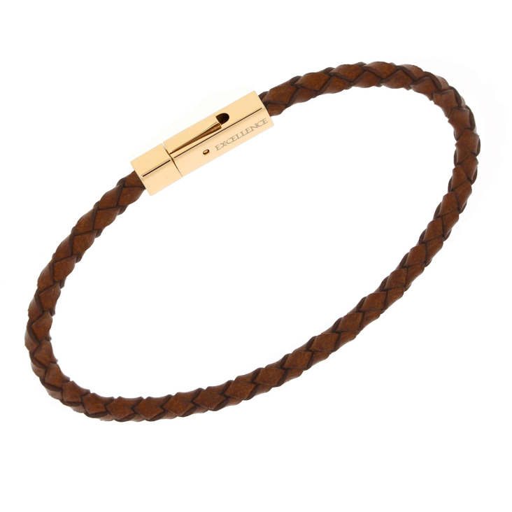 Bracelet en cuir marron