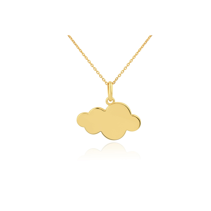 Pendentif nuage Excellence plaqué Or 18k 3Mic