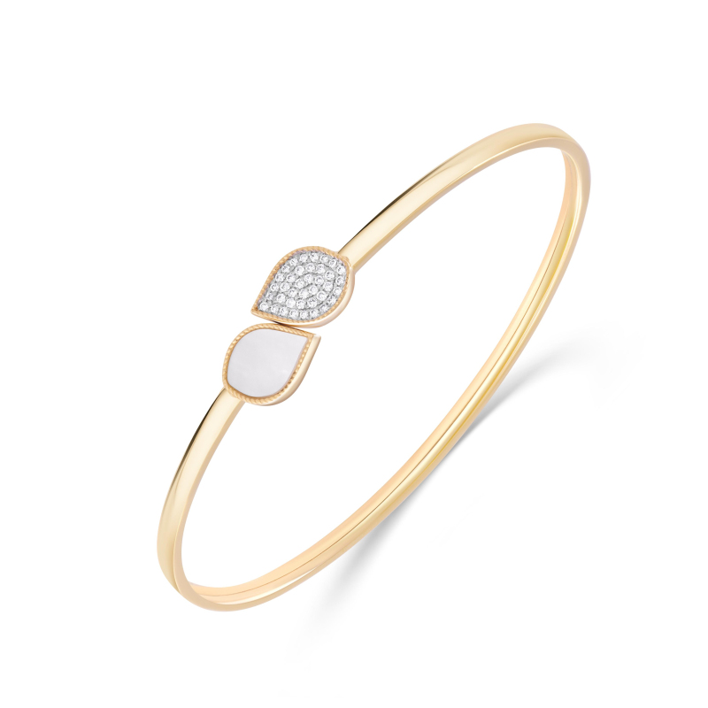 Bracelet Jonc Excellence Or Jaune 750/1000 & Diamants Bracelet Jonc Excellence Or Jaune 750/1000 & Diamants