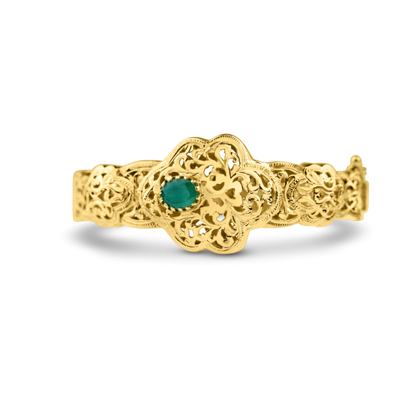 Bracelet Excellence Or jaune 18K & Emr Bracelet Excellence Or jaune 18K & Emr