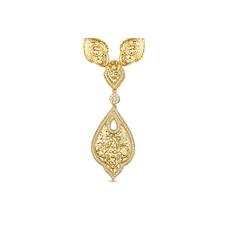 Collier Excellence Or jaune 18K & Diamants