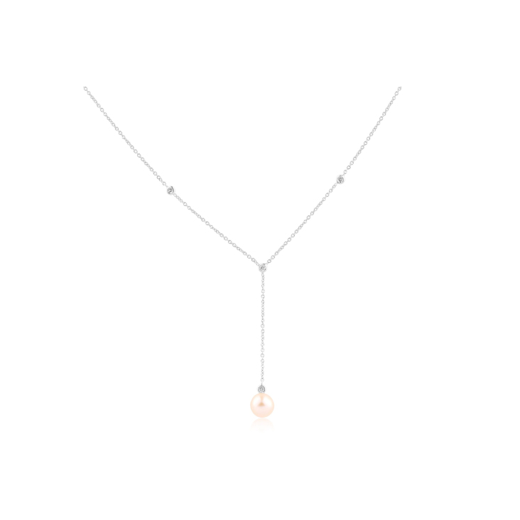 Collier Excellence Or gris 750/1000, FWP & Diamants