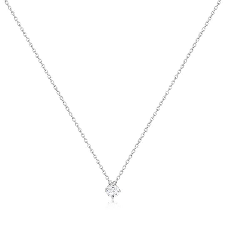 Collier Excellence Or gris 750/1000 & Diamants