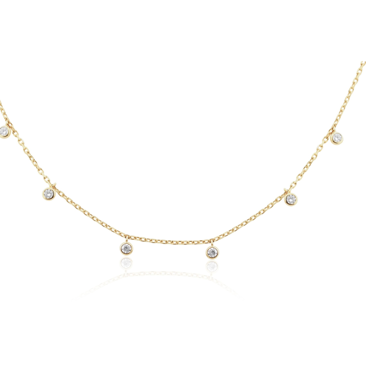 Collier Excellence Or jaune 750/1000 & Diamants