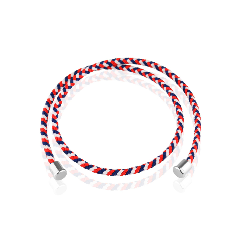 Cuir tricolore 3mm Excellence Caméléon Acier 316L W Cuir tricolore 3mm Excellence Caméléon Acier 316L W