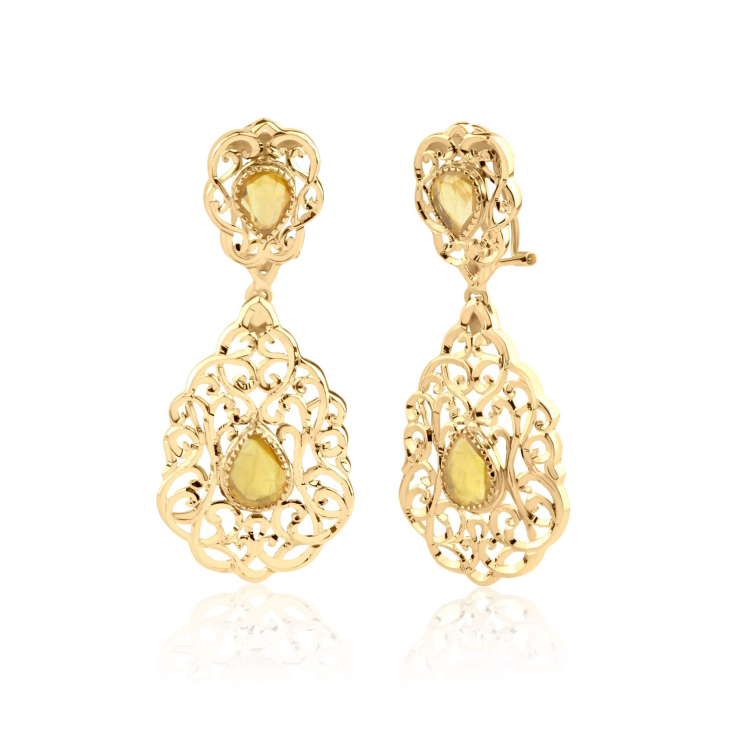 Boucles Excellence Or jaune 18k & PD