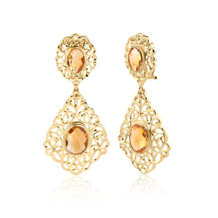Boucles Excellence Or jaune 18k & CT