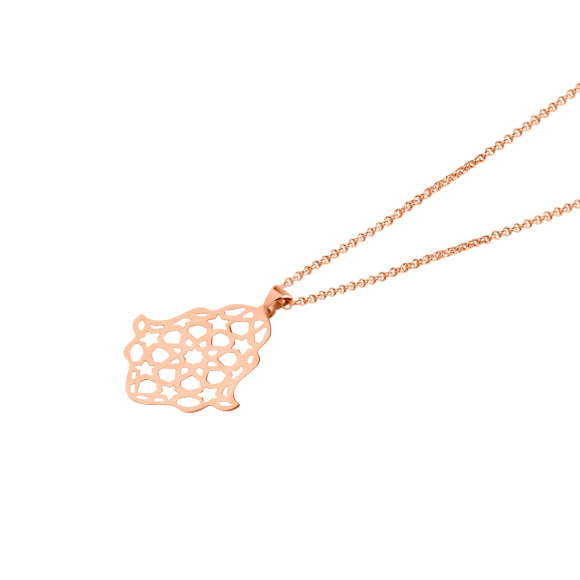 Pendentif Khmissa Excellence Or rose 18K