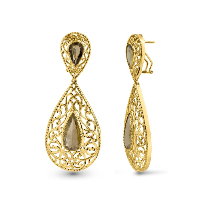 Boucles Héritage Excellence Or jaune 18K & Peridot