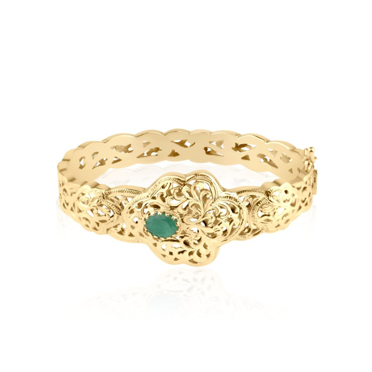 Bracelet Excellence Or jaune 18K & Emr