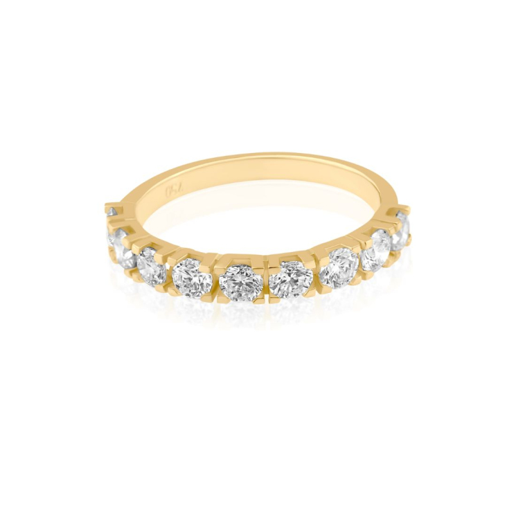 Demi alliance Excellence Or jaune 750/1000 & Diamants