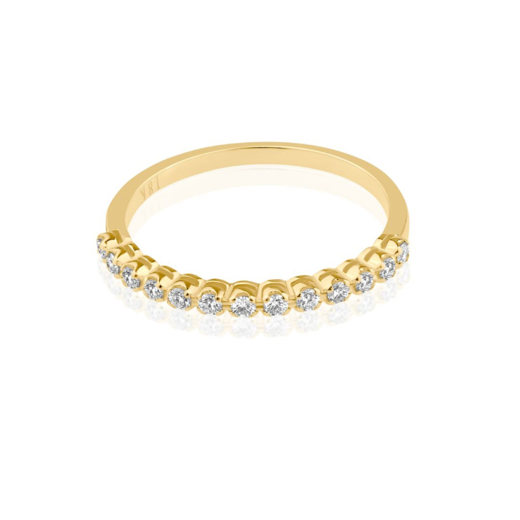 Demi alliance Excellence Or jaune 750/1000 & Diamants