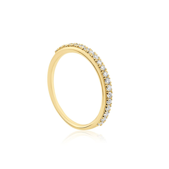 Demi alliance Excellence Or jaune 750/1000 & Diamants