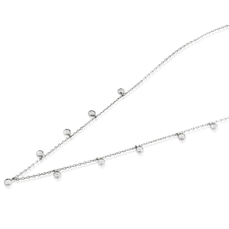 Collier Excellence Or gris 750/1000 & Diamants Collier Excellence Or gris 750/1000 & Diamants