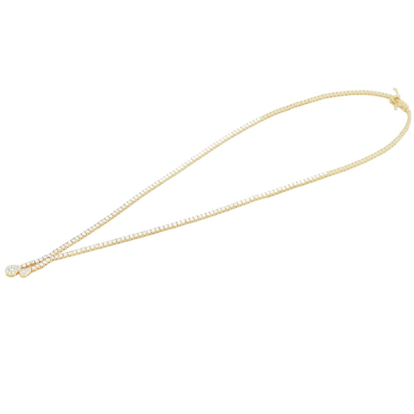 COLLIER RIVIÈRE EXCELLENCE OR JAUNE 750/1000 & DIAMANTS