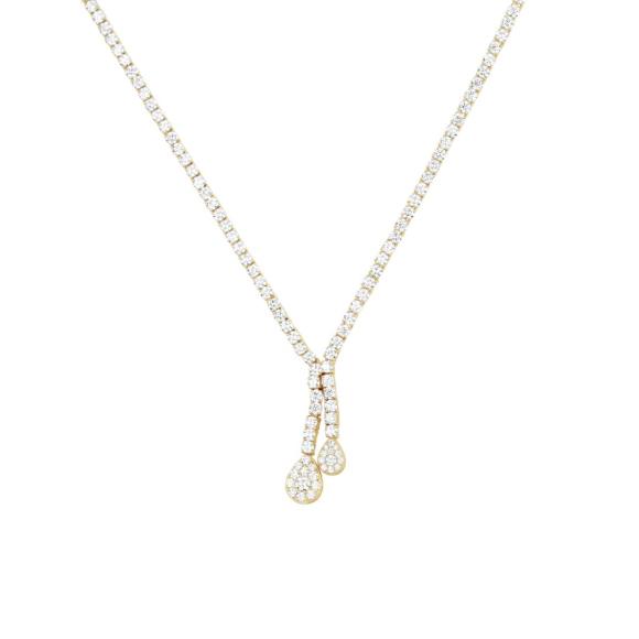 COLLIER RIVIÈRE EXCELLENCE OR JAUNE 750/1000 & DIAMANTS