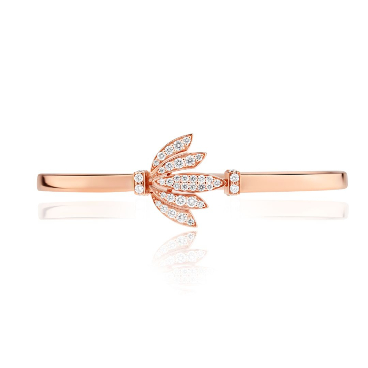 Bracelet Tulipe Excellence Or rose 750/1000 & Diamants