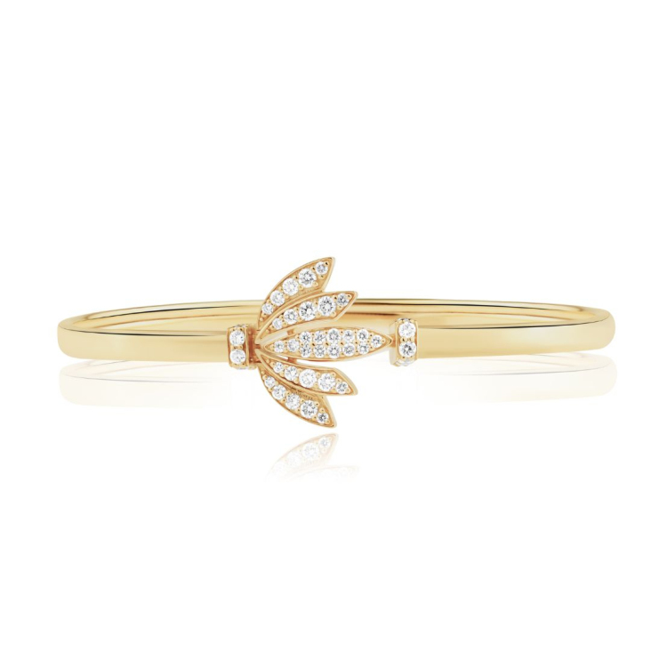 Bracelet Tulipe Excellence Or jaune 750/1000 & Diamants