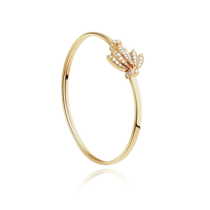 Bracelet Tulipe Excellence Or jaune 750/1000 & Diamants 2