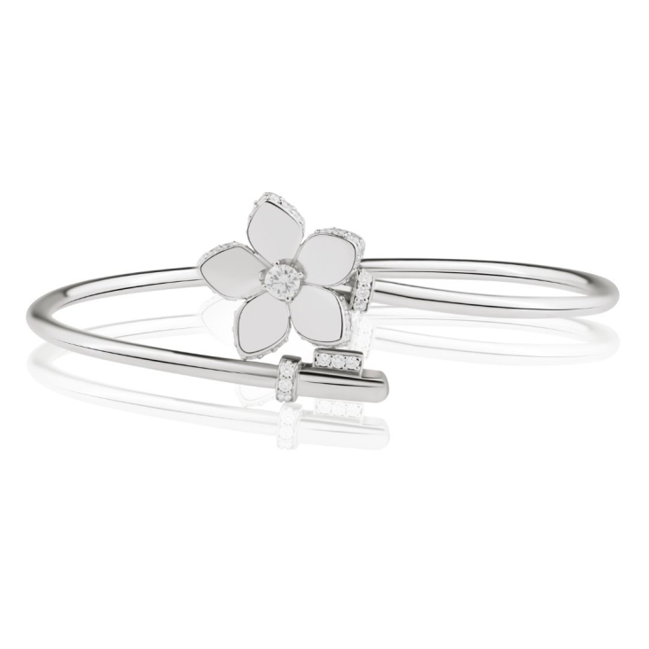 Bracelet Flower Excellence Or gris 750/1000 & Diamants