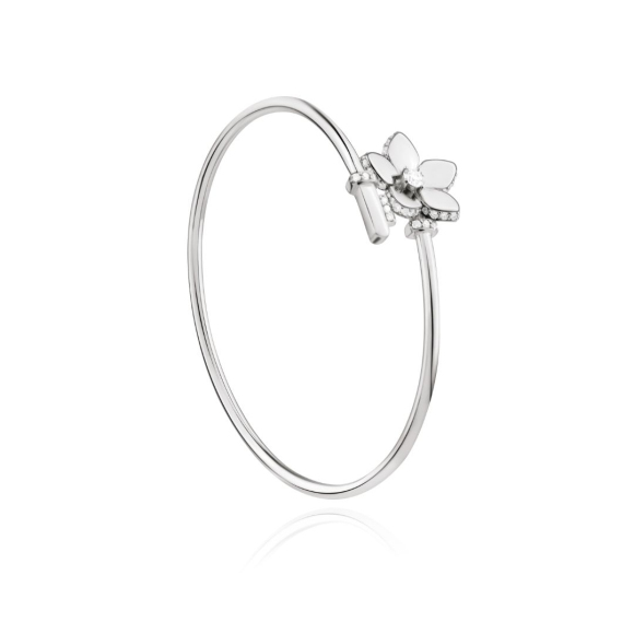 Bracelet Flower Excellence Or gris 750/1000 & Diamants