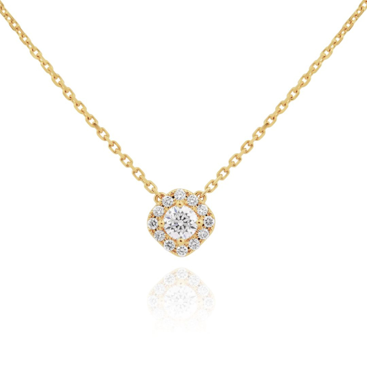 Collier Excellence Or jaune 750/1000 & Diamants