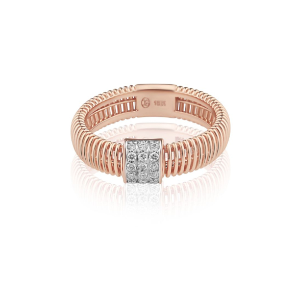 Bague Excellence Or rose 750/1000 & Diamants