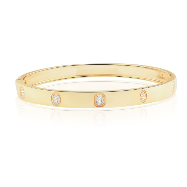 Bracelet Excellence Or jaune 750/1000 & Diamants