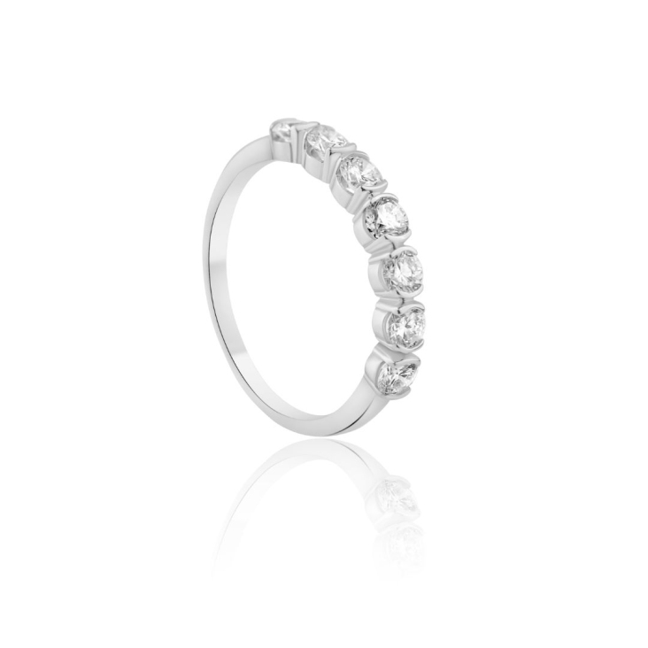 Demi alliance Excellence Or gris 750/1000 & Diamant 2