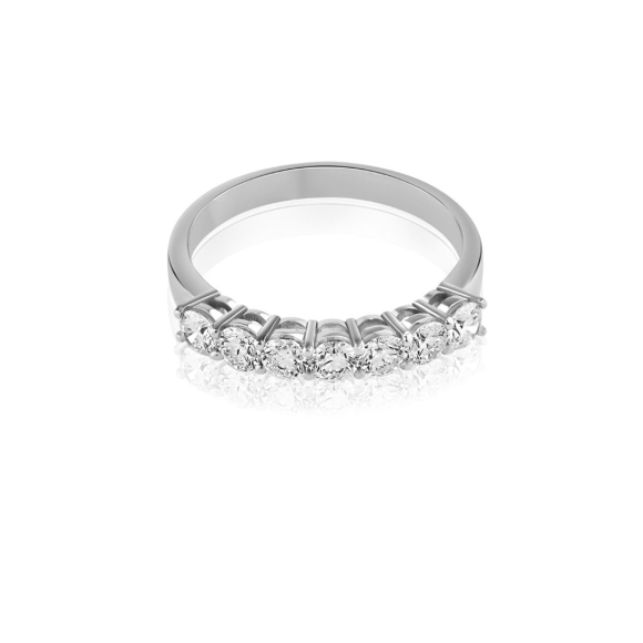 Demi alliance Excellence Or gris 750/1000 & Diamant