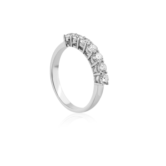 Demi alliance Excellence Or gris 750/1000 & Diamant