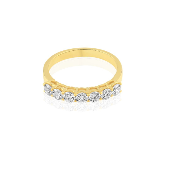 Demi alliance Excellence Or jaune 750/1000 & Diamants