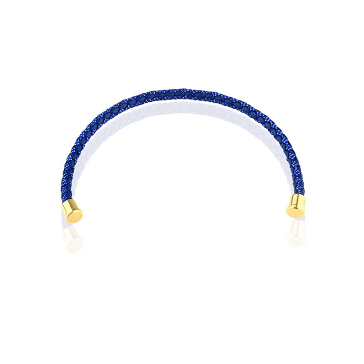 Cuir bleu 4mm Excellence Caméléon Acier 316L Y