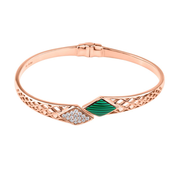 Jonc Excellence Or rose 750/1000 & MK