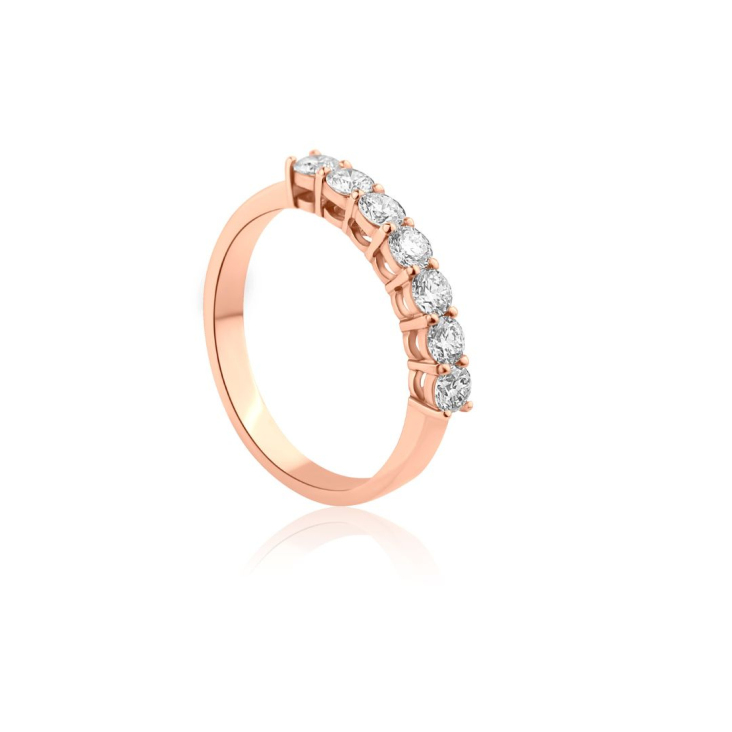 Demi alliance Excellence Or rose 750/1000 & Diamant 2
