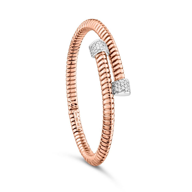Bracelet Excellence Or rose 750/1000 & Diamants 2