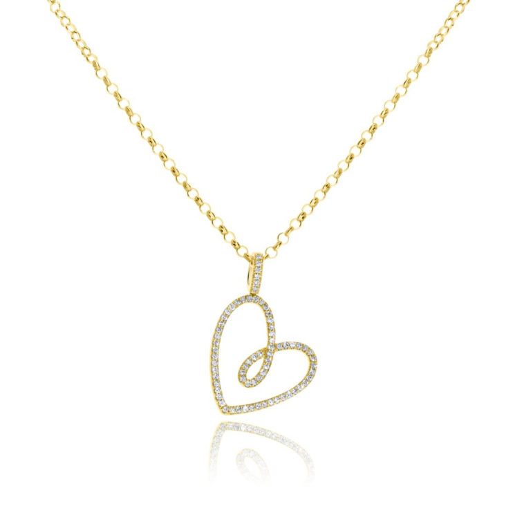 Pendentif Cœur Excellence Or jaune 750/1000 2