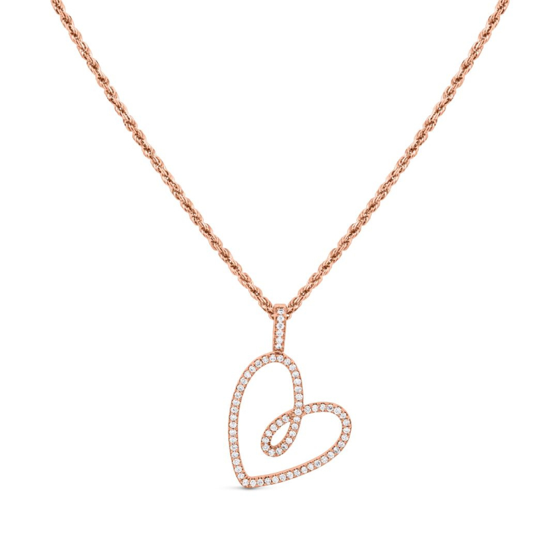 Pendentif Coeur Excellence Or rose 750/1000 Pendentif Coeur Excellence Or rose 750/1000