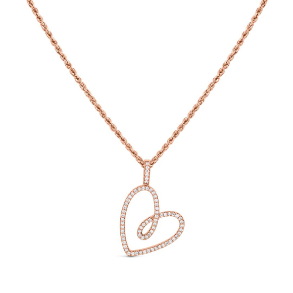 Pendentif Coeur Excellence Or rose 750/1000