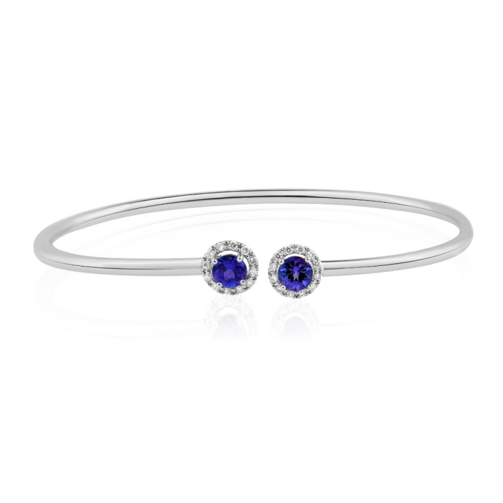 Bracelet Excellence Or gris 750/1000, Tanzanite & Diamants