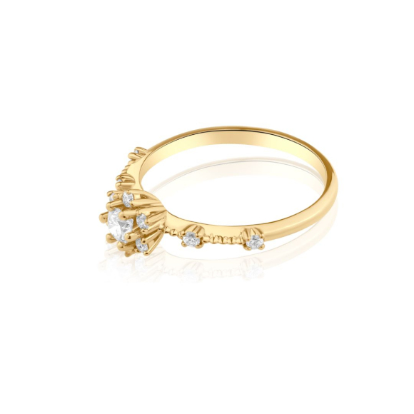 Bague marguerite Excellence Or jaune 750/1000 & Diamants