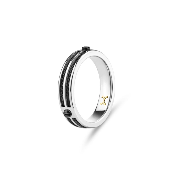 Alliance Excellence en Acier 316L & clou PVD noir