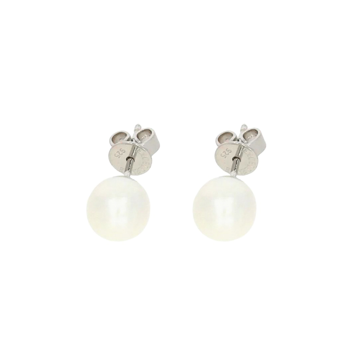 Puces d'oreille Perle de Culture Excellence Argent 925 RH