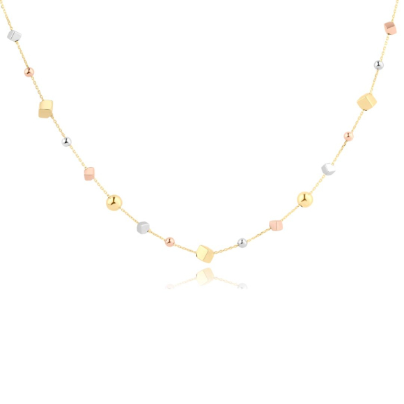 Collier Excellence Or tricolore