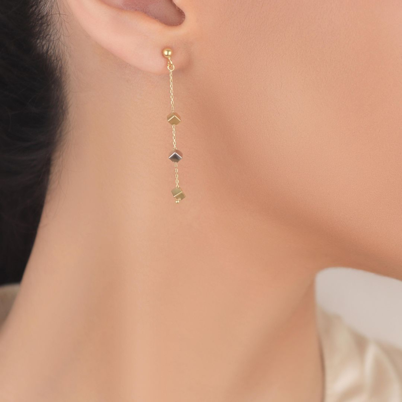 Boucles Excellence Or bicolore 750/1000 Boucles Excellence Or bicolore 750/1000