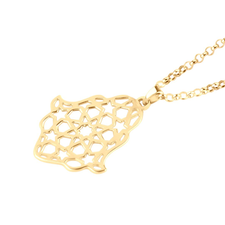 Pendentif Khmissa Excellence Or jaune 750/1000 2