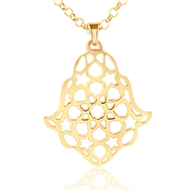 Pendentif Khmissa Excellence Or jaune 750/1000